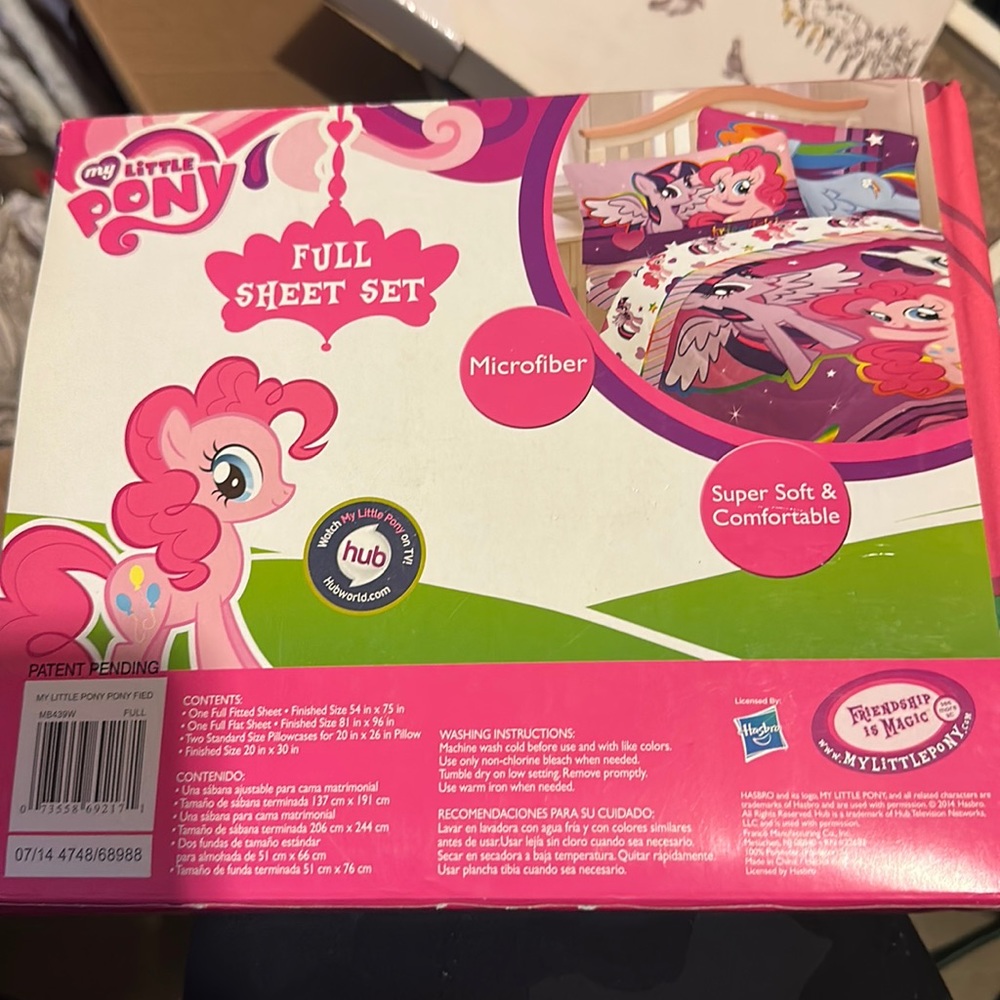 My little pony sheets set